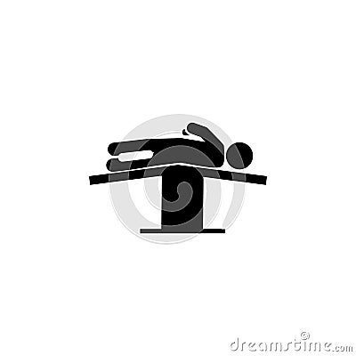 patient, surgery icon. Element of patient position icon for mobile concept and web apps. Pictogram patient, surgery icon can be Stock Photo