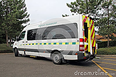 Patient transport vehicle Stock Photo