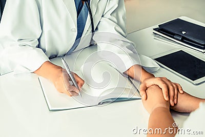 Patient visits doctor at the hospital. Healthcare and medical service Stock Photo