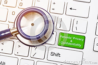 Patients` privacy and confidentiality concept. Stock Photo
