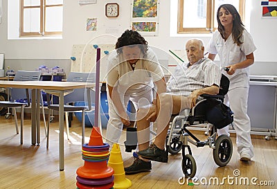 Rehabilitation of a stroke Editorial Stock Photo