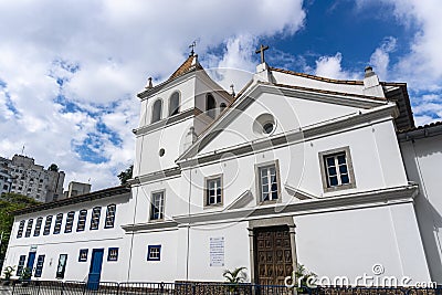 Patio do Colegio, historical Jesuit church and school in the city of Sao Paulo Editorial Stock Photo