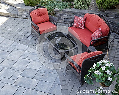 Patio furniture Stock Photo