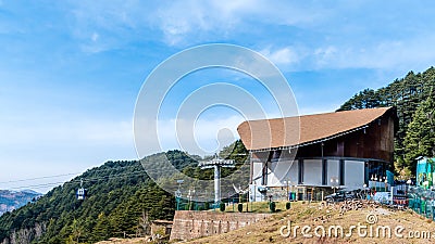 Skyview by Empyrean offers thrilling gondola ride from Sanget to Patnitop Editorial Stock Photo