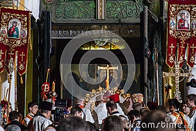 Patriarch Filaret. Easter 2014 in Ukraine 22.04.2014 // St Volod Editorial Stock Photo