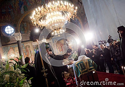 Patriarch Maxim of Bulgaria funeral Editorial Stock Photo