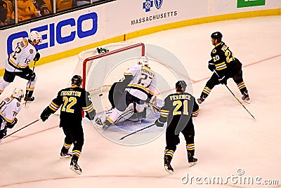 Patric Hornqvist Nashville Predators scores goal. Editorial Stock Photo