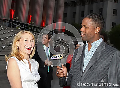 Patricia Clarkson Arrives at the Vanity Fair Party for the 2010 Tribeca Film Festival Editorial Stock Photo