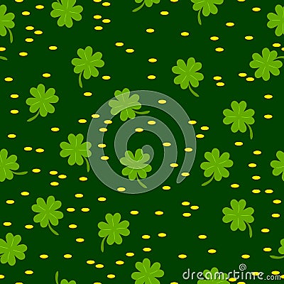 Patrick's seamless background Vector Illustration