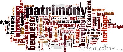 Patrimony word cloud Vector Illustration