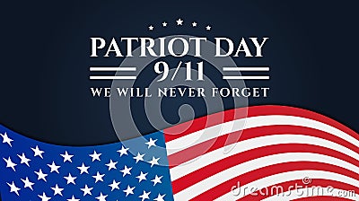 Patriot Day 9/11 Background Design Vector Illustration