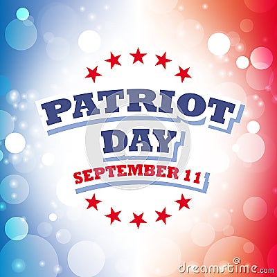 Patriot day greeting card Stock Photo