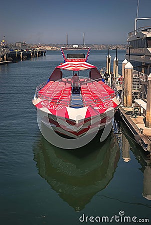 The Patriot Jet Boat in San Diego Bay, California Editorial Stock Photo