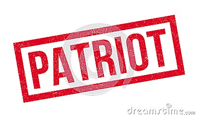 Patriot rubber stamp Stock Photo