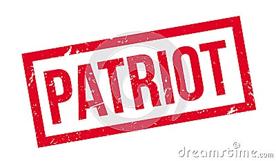 Patriot rubber stamp Stock Photo