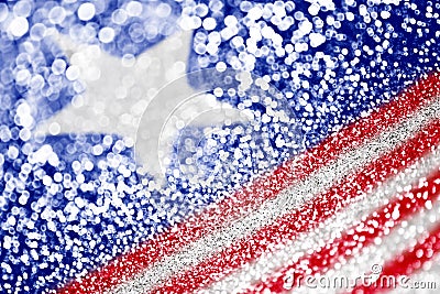 Patriotic American Flag Background Stock Photo