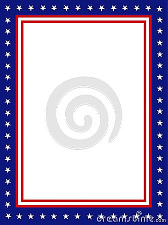 Patriotic border / frame Vector Illustration