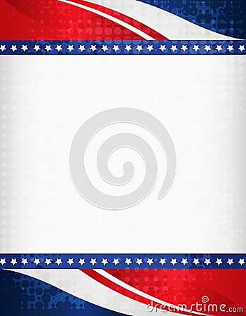 Patriotic Border Vector Illustration