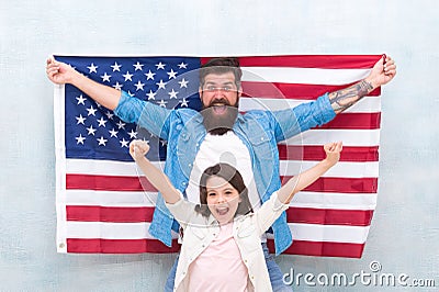 Patriotic family. Independence day is chance for family members to reunite and relax. Independence day public holiday Stock Photo