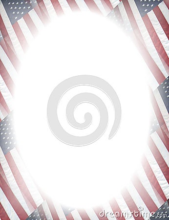 Patriotic frame Stock Photo