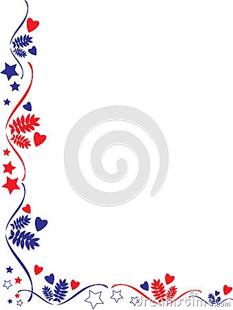 Patriotic frame border Stock Photo