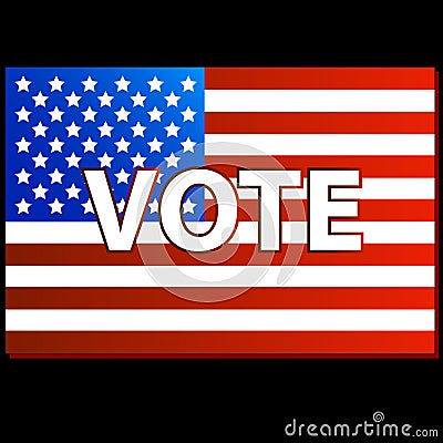 Patriotic Voting Poster Vector Illustration