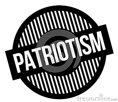 Patriotism typographic stamp Vector Illustration