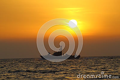 Patrol boat Stock Photo