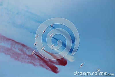 Patrouille de France airshow french army Editorial Stock Photo