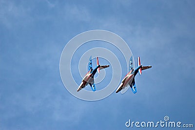 Patrouille de France airshow French army military Editorial Stock Photo