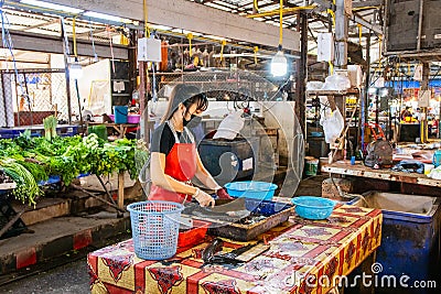 Thai Market in Naklua Pattaya Thailand Asia Editorial Stock Photo