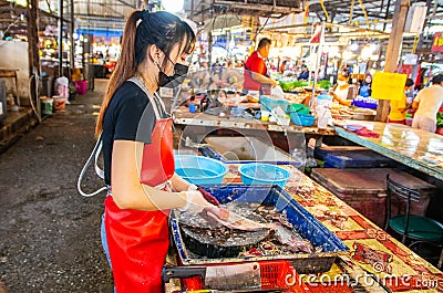 Thai Market in Naklua Pattaya Thailand Asia Editorial Stock Photo