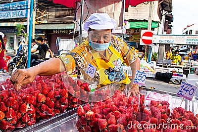 Thai Market in Naklua Pattaya Thailand Asia Editorial Stock Photo