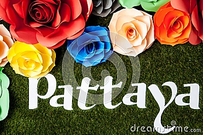 Pattaya sign Stock Photo
