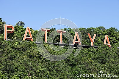 Pattaya sign Stock Photo