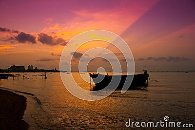 Pattaya Sunset Stock Photo