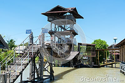 Pattaya Thailand, Sep 2017: Pattaya floating market, travel and shopping the local four regions food Editorial Stock Photo