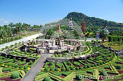 Pattaya, Thailand: Stonehenge at Nong Nooch Stock Photo