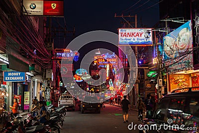 Pattaya Walking Street Editorial Stock Photo