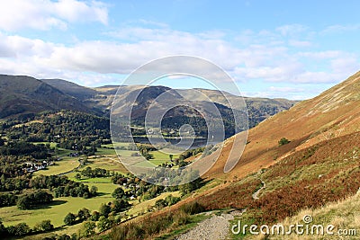 Patterdale, Glenridding and Ullswater, Cumbria Stock Photo