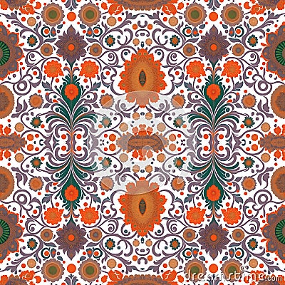 Pattern of artistic Mandalas intricate arabesque shapes for tapestry pattern. Generative AI Stock Photo