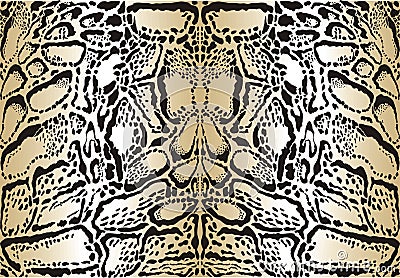 Pattern background clouded leopard Vector Illustration