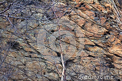 picture basaltic rocks Stock Photo