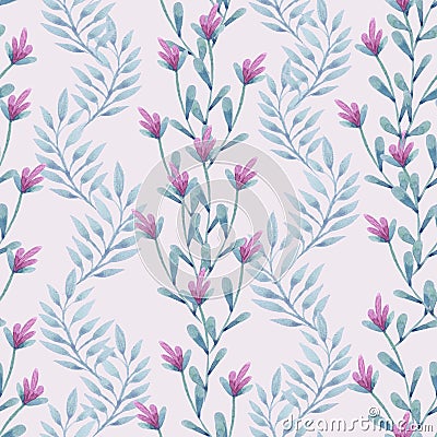 Pattern with branches Stock Photo