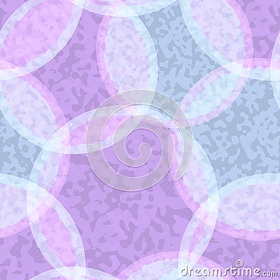 Pattern of blue and lilac circles with stains Vector Illustration