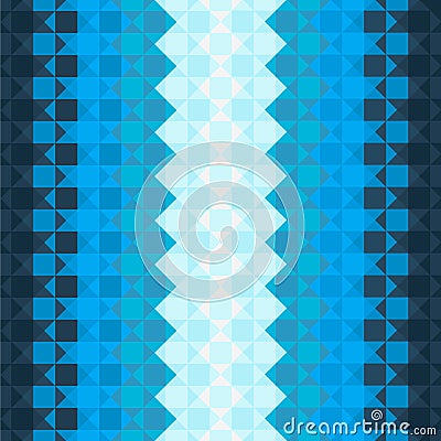 Pattern with blue squares Vector Illustration