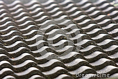 Pattern of ceramic roofing tiles Stock Photo