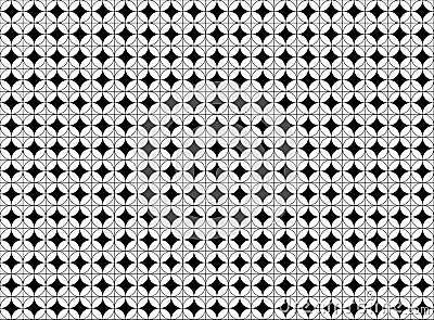 Pattern circle in channel Line black color hatch background on white paper, straight line intersects grid table square Stock Photo