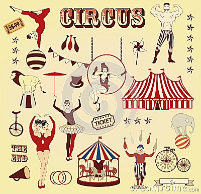 Pattern of the circus Stock Photo