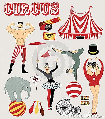 Pattern of the circus Vector Illustration